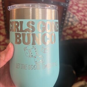 Girls Gone Bunco Mint Stainless Travel Tumbler